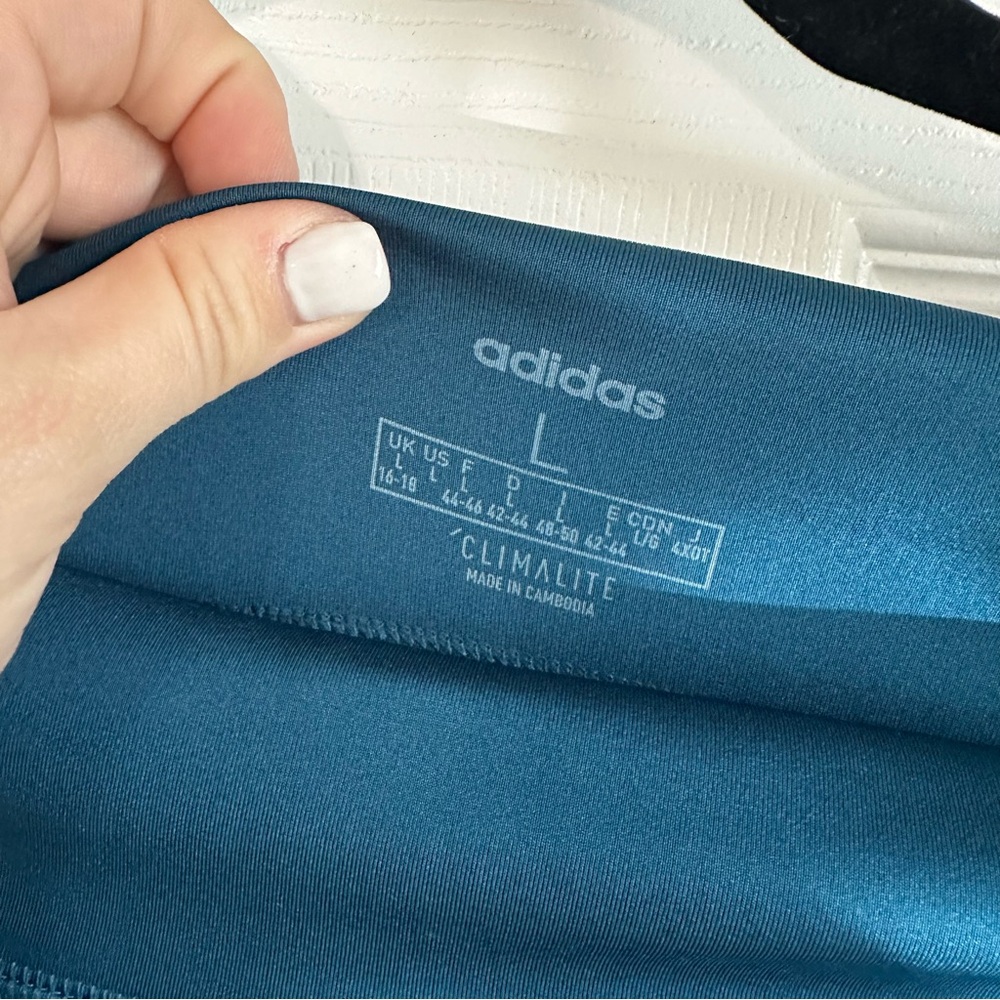 Adidas High Rise Leggings L NWT - Picture 3 of 7